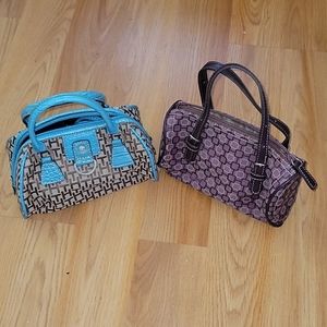 Lot of 2 branded 2 ways mini bags